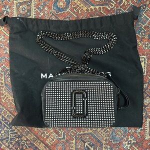Marc Jacobs Black Rhinestone Camera Bag